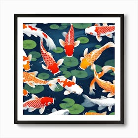 Koi Fish Art Print