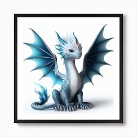 Blue Dragon Kid 2 Art Print