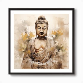 Buddha Canvas Art 3 Poster