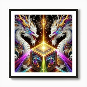 Dragons In The Box 1 Art Print