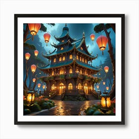 Chinese Lanterns 5 Art Print