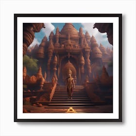 Buddhist Temple Art Print