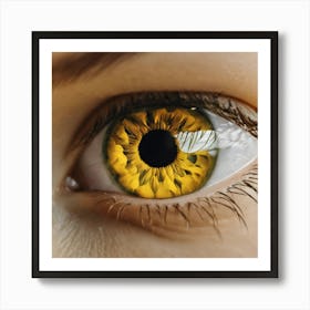 Yellow Eye 3 Art Print