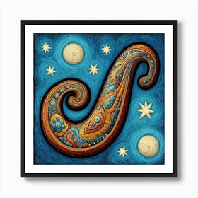 Paisley3gogh Art Print