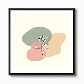 Rose Flower Art Print