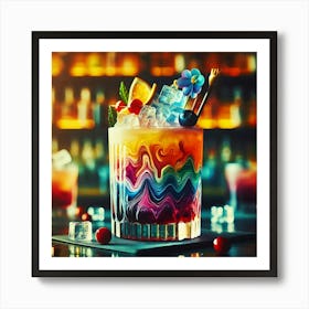 Colorful Cocktail Art Print