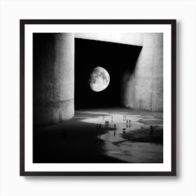 To the Moon Art Print