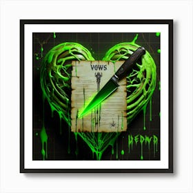 "Vows:Voodoo" Neon Hearts Collection [Risky Sigma] Art Print