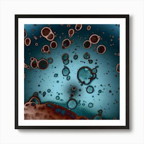 Abstract Watercolor Ocean Art Print