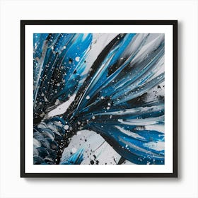 Blue Mermaid Painting Art Print