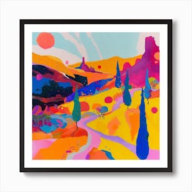 Abstract Travel Collection Montenegro 3 Art Print