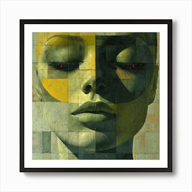 Woman'S Face 13 Art Print