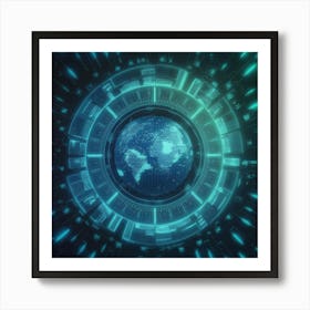 Futuristic World Art Print