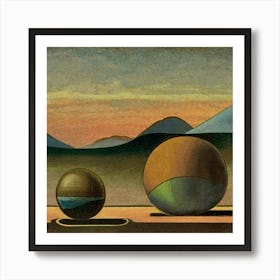 Spheres II - Skorpio Vulker  Art Print