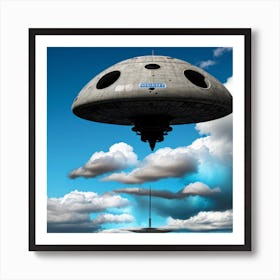 Alien Spaceship Poster