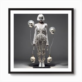 Skeletal Couture Art Print