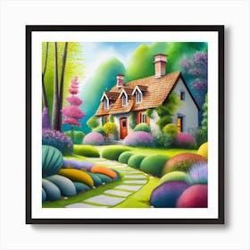 House In The Garden2 Art Print