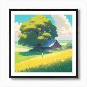 Landscape Painting 84 Art Print