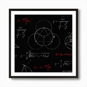 Math Board Circuit Circuits Computer Shield Tech Technology Art Print