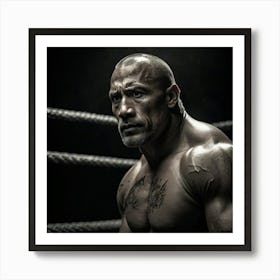 The Rock, beautiful Portrait Art Art Print