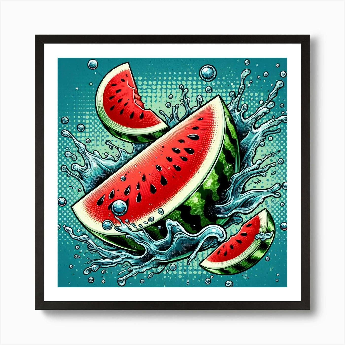 Watermelon Face - Art Print (8x10) – LoveLight Paper