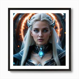 Portrait Of A Young Woman Art Print