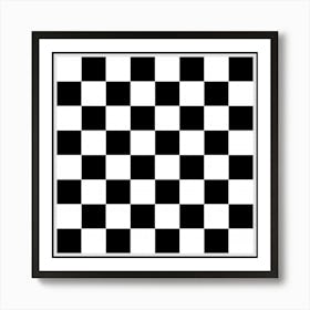 Chess Board Background Design Art Print