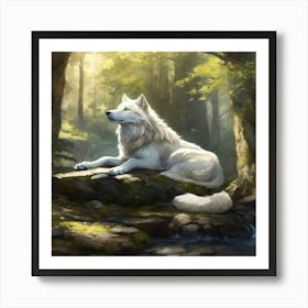 White Wolf 3 Art Print