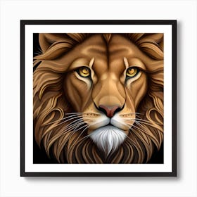 Lion Head Art Print