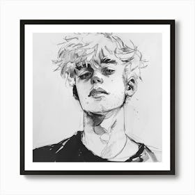 Portrait Of A Young Man 2 Art Print