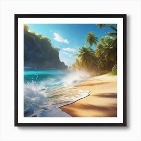 Tropical Beach 8 Art Print