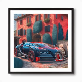 Bugatti Veyron 5 Art Print