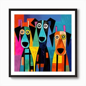 Three Dogs 5 Art Print