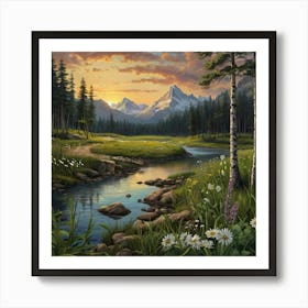 Saskatchewan River Art Print