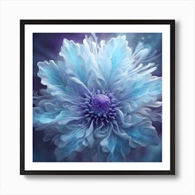 Blue Flower 4 Art Print