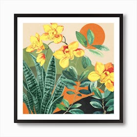 Tropical Summer Garden Art Print