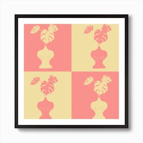 A Woman's World x4 Square Art Print