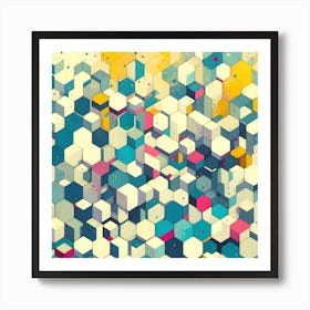 Snow Cubes Art Print