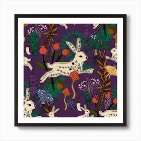 Eclectic Witch Purple Art Print