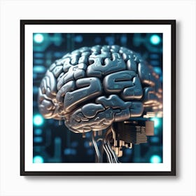 Artificial Intelligence Brain 27 Art Print