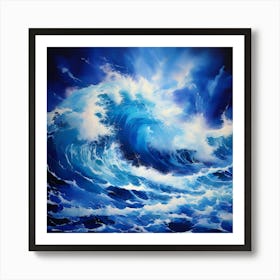 Oceans Fury Unleashed Is A Breathtaking Depiction Of A Monstrous Wave Towering Over The Canvas Art Print