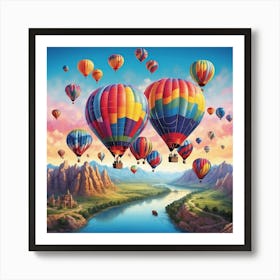 Hot Air Balloons 2 Art Print