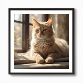 Orange Tabby Cat Art Print