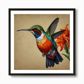 Hummingbird 53 Art Print