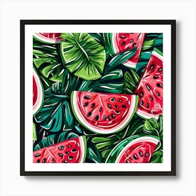 Watermelon Slices (1) Art Print