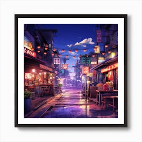 Asian Street Art Print