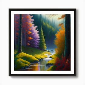 Autumn In The Forest 6 Art Print