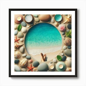 Sand And Sea Shells Affiche