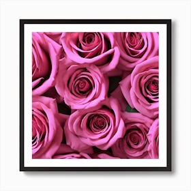 Pink Roses 13 Art Print