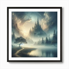 Fantasy Castle - Fantasy Stock Videos & Royalty-Free Footage Art Print